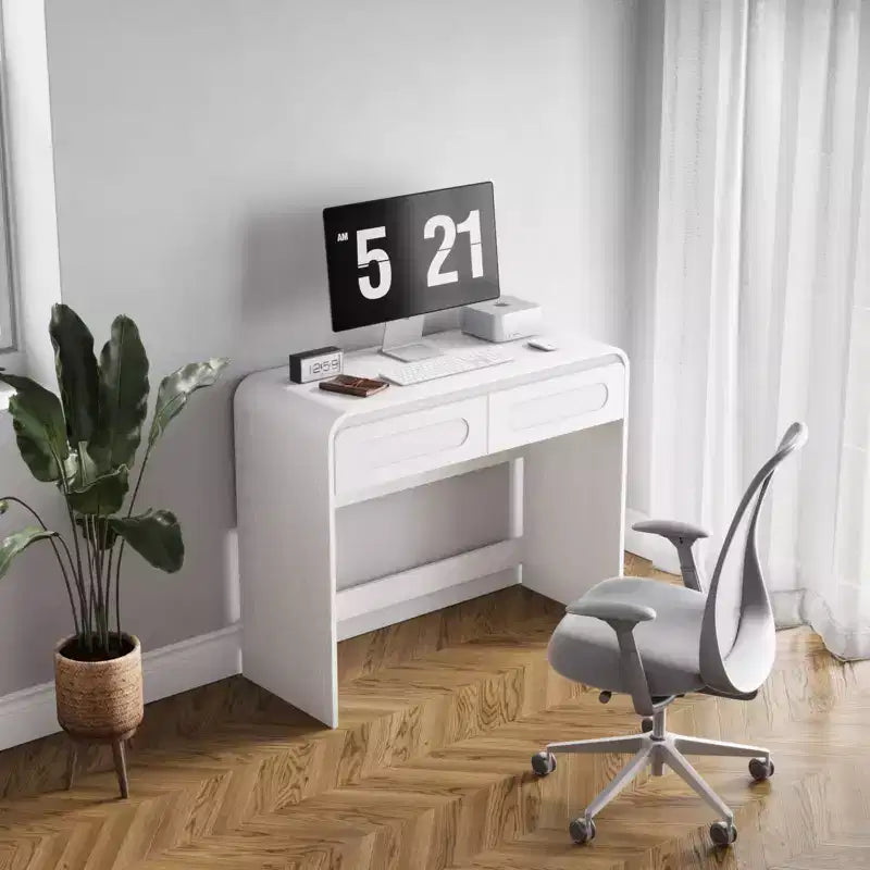 Coiffeuse, coiffeuse avec 2 tiroirs de rangement, coiffeuse moderne
