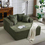 Chaise longue de 155 cm, canapé rembourré extra-large et surdimensionné avec oreillers, canapé de lecture fauteuils en fausse fourrure moelleuse Canapés nuage
