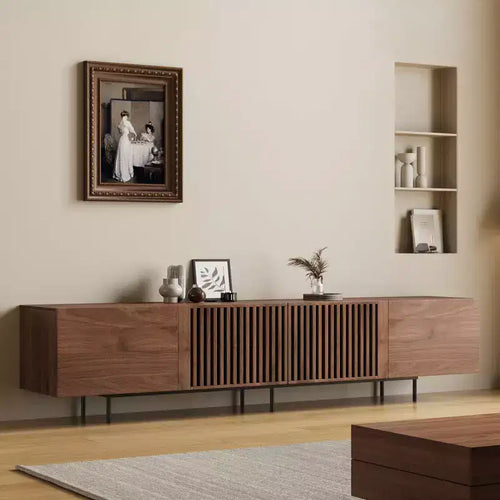94.48 Inch Wooden TV Stand with Storage for TVs Up to 100 Inches Gaoyangjiaju