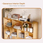 COZONY Étagère 10 cubes à 3 niveaux avec 5 pieds en fer, étagère de rangement ouverte autoportante en bois pour la maison, le bureau, le salon, la chambre