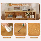 COZONY Étagère 10 cubes à 3 niveaux avec 5 pieds en fer, étagère de rangement ouverte autoportante en bois pour la maison, le bureau, le salon, la chambre