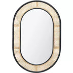 Cayce Mirror - 23.7 x 35.5 - MRR2020 - Black/Natural - Safavieh