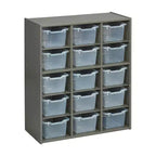 Meuble de rangement 15 casiers ECR4Kids Streamline avec 15 bacs à façade ouverte, 5x3, mobilier pour enfants