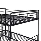 Lits superposés en métal Full XL sur Queen avec 2 tiroirs, cadre de lit superposé robuste pour enfants, adolescents et adultes