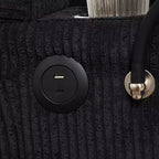 Polibi Causeuse convertible en velours côtelé avec ports USB, porte-gobelets, support de téléphone et rangement pour accoudoir