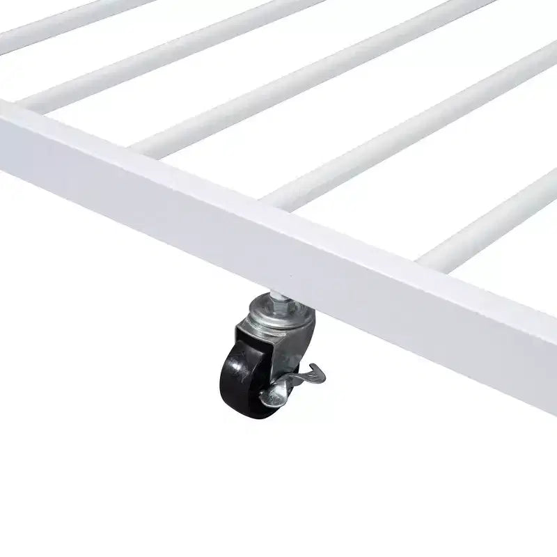 Lit superposé en métal Full XL sur Queen avec lit gigogne, convertible en 2 lits séparés, cadre de lit en fer robuste pour enfants et adolescents