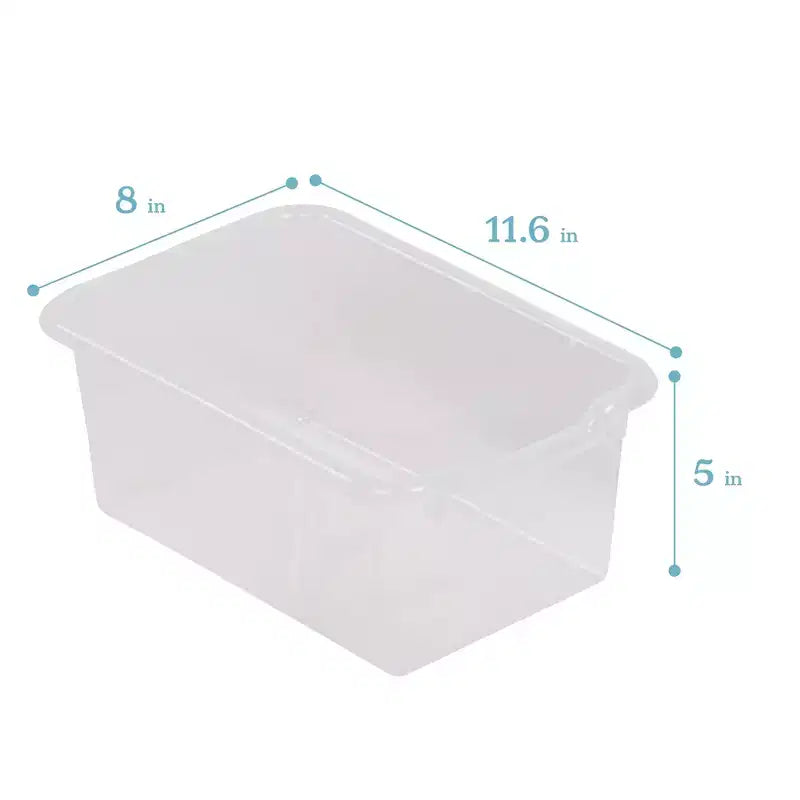 Vestiaire à 5 compartiments pour tout-petits et 5 bacs de rangement avant à écope ECR4Kids Streamline, Rangement à casiers