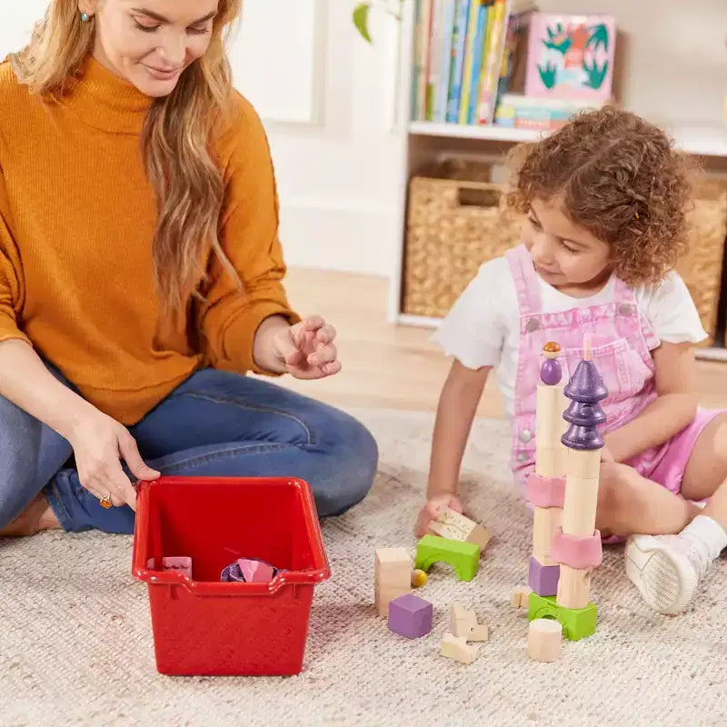 Vestiaire à 5 compartiments pour tout-petits et 5 bacs de rangement avant à écope ECR4Kids Streamline, Rangement à casiers