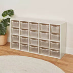 Meuble de rangement ECR4Kids Streamline 20 bacs avec 20 bacs à façade ouverte, 4x5, Meuble pour enfants