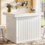 Bar de salon en L Lantine, bar à liqueurs d'angle à 4 niveaux avec étagères de rangement et porte-verres à vin pour pub à domicile