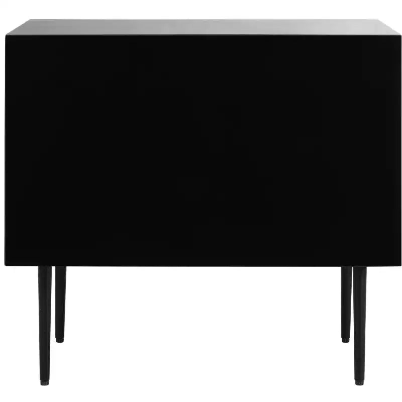 Table de chevet Tessie 2 tiroirs avec incrustation en os - SFV6609 - Os/Noir - Safavieh Couture