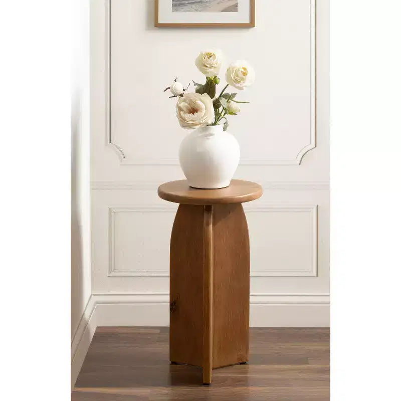 Table d'appoint ronde en bois Sora de Kate and Laurel