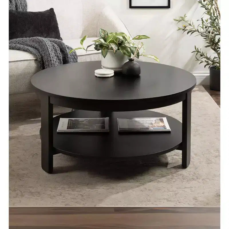 Table basse ronde en MDF Foxford Kate and Laurel