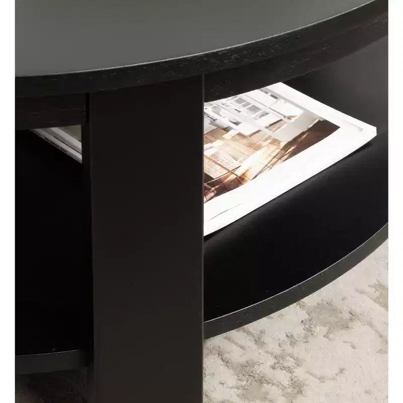 Table basse ronde en MDF Foxford Kate and Laurel