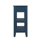 Hostack Table console buffet de 106,7 cm avec 2 tiroirs de rangement et 2 étagères pour salon et salle à manger, bleu marine