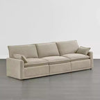 Canapé modulaire surdimensionné Spruce & Spring pour salon, Taupe-3PC