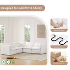 Canapé sectionnel modulaire 3 pièces Spruce & Spring pour salon