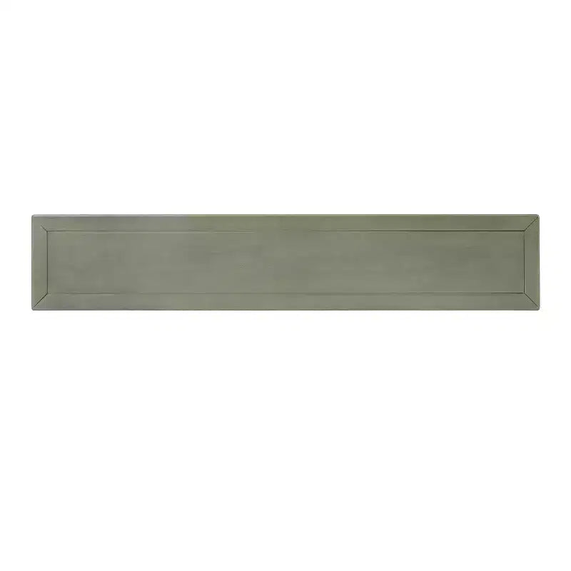 Console Rétro Luxystar avec 4 Tiroirs, Étagère Ouverte pour Entrée et Salon, Gris Lavé