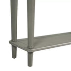 Console Rétro Luxystar avec 4 Tiroirs, Étagère Ouverte pour Entrée et Salon, Gris Lavé