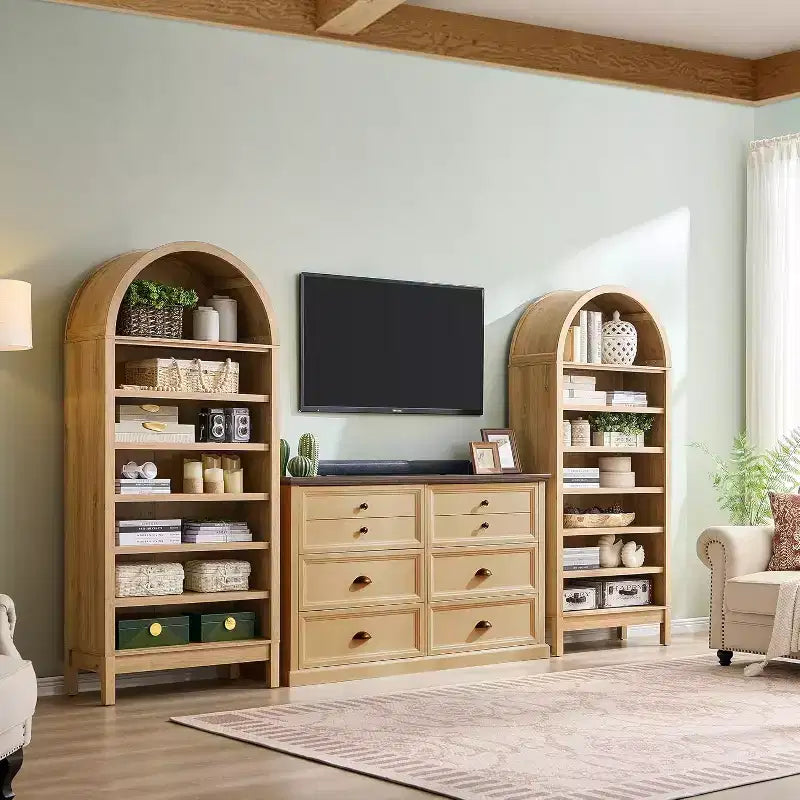 Grand meuble à chaussures arqué de 180 cm, étagère à chaussures en bois à 7 niveaux avec étagères réglables, organisateur de rangement autoportant pour l'entrée et le couloir