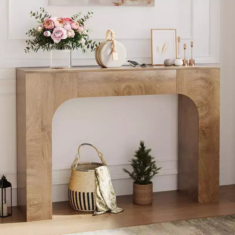 GustoWave Table console de ferme de 47 pouces, longue table d'entrée en bois derrière un canapé, meuble de couloir facile à assembler pour les salons