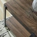 Signature Design by Ashley Trindwick – Ensemble de 3 tables basses avec tables d'appoint – Fini marron/gris acier