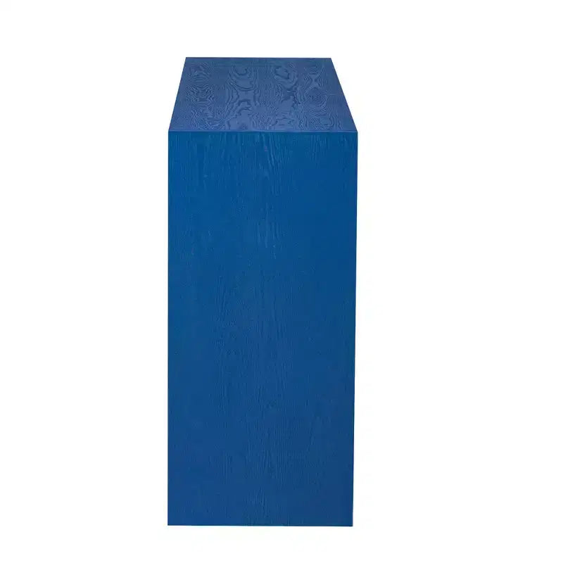 Buffet Luxystar moderne 60 avec étagère ouverte et tiroirs de rangement, bleu marine
