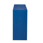 Buffet Luxystar moderne 60 avec étagère ouverte et tiroirs de rangement, bleu marine