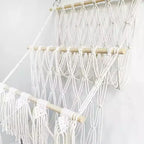 TROPOW Organisateur pour animaux en peluche, en macramé bohème, filet, pour chambre d'enfant, salle de jeux, chambre à coucher