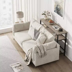 Console de 39 po, table de canapé étroite à 2 niveaux, table derrière le canapé avec étagère réglable, console de salon, couloir, entrée