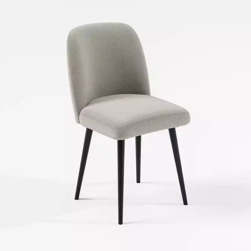 MAYEERTY Chaise de salle à manger pied en métal noir gris pour salle à manger cuisine
