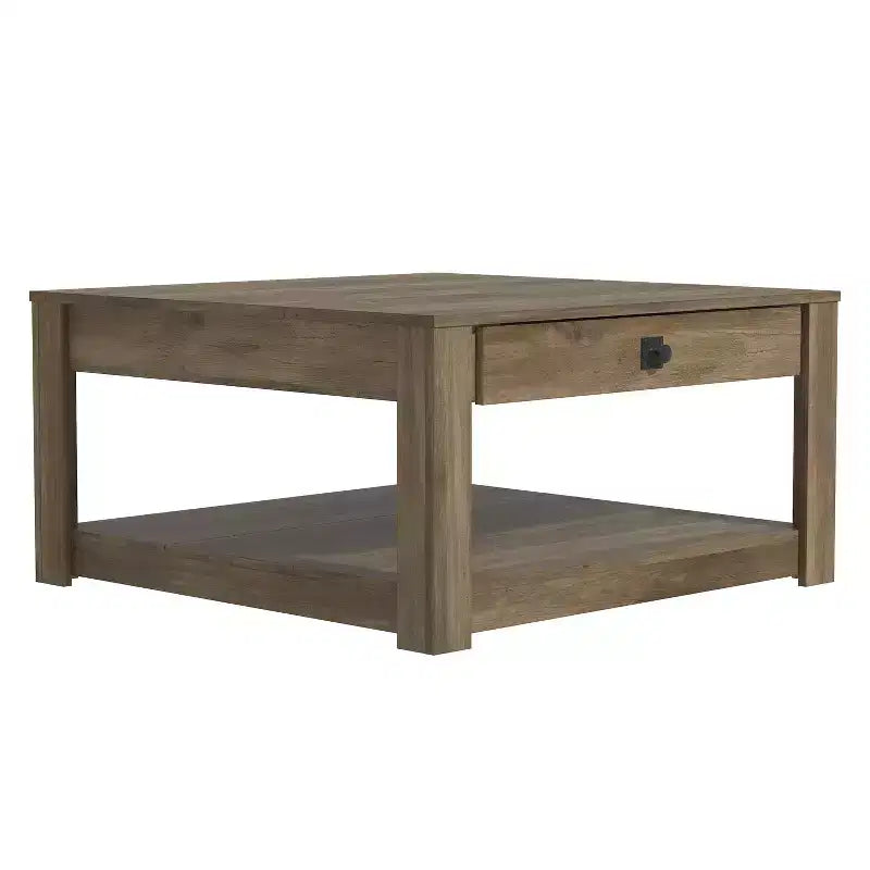 Table basse Galano Philia avec tiroir - Chêne noueux