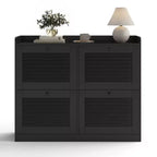 Meuble à chaussures avec tiroirs basculants, Meuble à chaussures étroit avec pieds en bois, Organisateur de chaussures autoportant pour couloir, chambre, salon