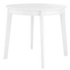 HomeRoots 36 Table à Manger Ronde Blanche en Bois