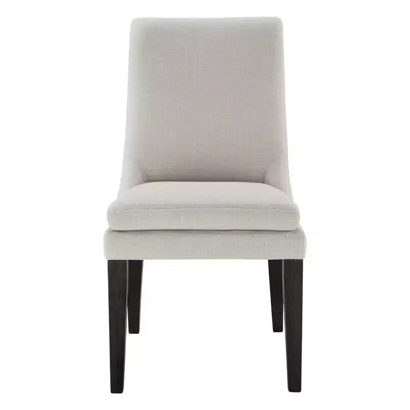 Chaise de salle à manger tapissée Spruce&Spring avec coussin d'assise double épaisseur et pieds en bois