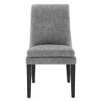 Chaise de salle à manger tapissée Spruce&Spring avec coussin d'assise double épaisseur et pieds en bois