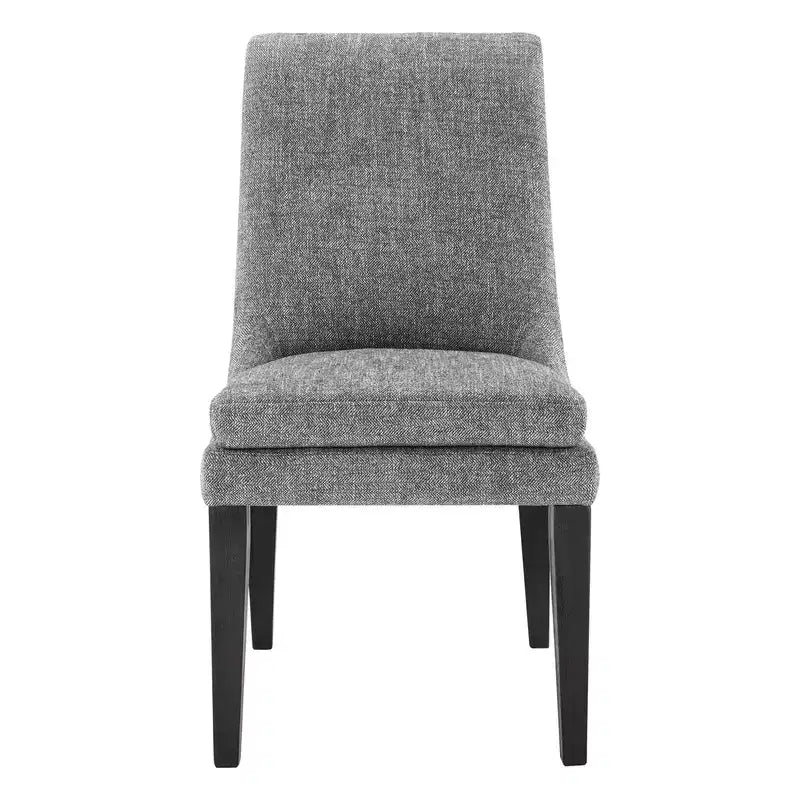 Chaise de salle à manger tapissée Spruce&Spring avec coussin d'assise double épaisseur et pieds en bois