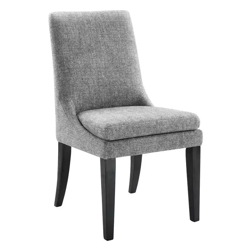 Chaise de salle à manger tapissée Spruce&Spring avec coussin d'assise double épaisseur et pieds en bois