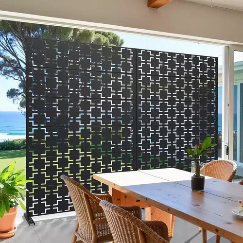 72 H Dovelina Outdoor Privacy Screen Decorative Garden Fence