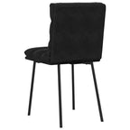 CLIHOME Chaise de salle à manger moderne, classique et élégante avec dossier, coussin doux en velours et pieds en métal (Lot de 2)