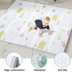 Fodoss Parc Bébé avec Tapis 150x150 cm, Parc de Sécurité pour Bébés et Tout-Petits, Centre d'Activités Intérieur et Extérieur, Clôture pour Tout-Petits