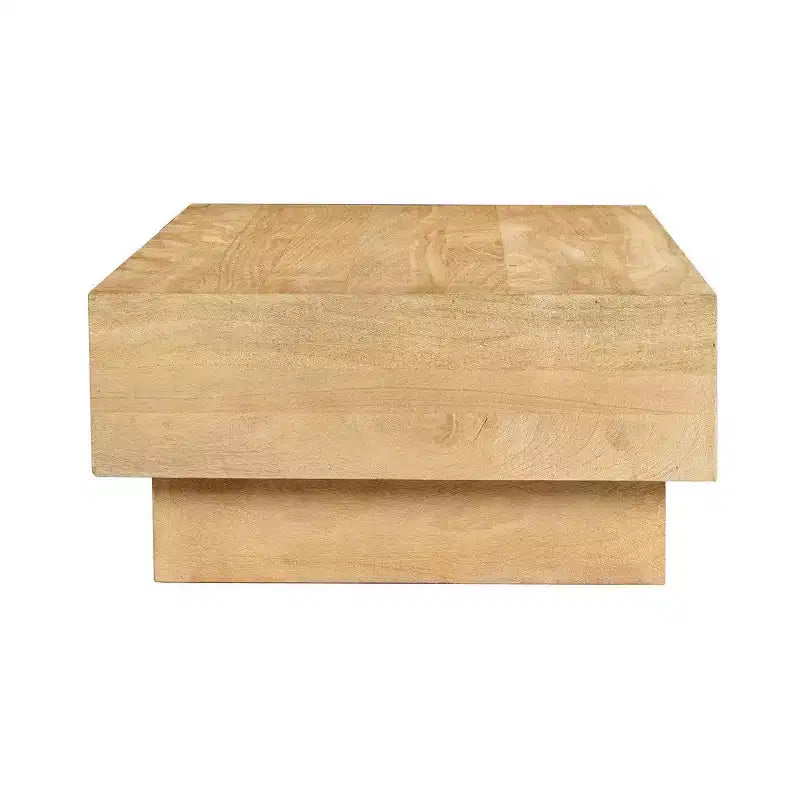 Table basse Royal Hampton | Plateau rectangulaire de 42 po | Bois de manguier brun naturel sablé | Bois récolté de manière durable - UPT-333317