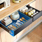 Organisateur de placard coulissant, étagère de garde-manger coulissante extensible, étagères de garde-manger coulissantes silencieuses pour la cuisine, le salon, la maison