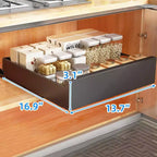 Organisateur de placard coulissant, étagère de garde-manger coulissante extensible, étagères de garde-manger coulissantes silencieuses pour la cuisine, le salon, la maison