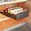 Pull Out Cabinet Organizer,Expandable Sliding Drawer Pantry Shelf,Noiseless Slide Out Pantry Shelves for Kitchen,Living Room,Home