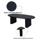 Table basse ovale en bois GDFStudio Modern 51