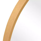 MAYEERTY Miroir suspendu alliage d'aluminium bord fin angle droit arche or