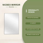 Miroir Suspendu MAYEERTY en Alliage d'Aluminium Bord Fin Rectangle à Angle Droit