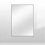 Miroir Suspendu MAYEERTY en Alliage d'Aluminium Bord Fin Rectangle à Angle Droit