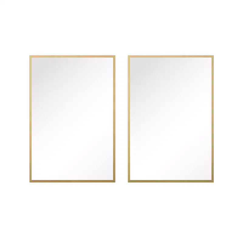 Miroir Suspendu MAYEERTY en Alliage d'Aluminium Bord Fin Rectangle à Angle Droit